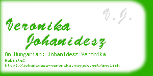 veronika johanidesz business card